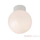 GLOBE 100W ceiling light, IP44, 100mm, White